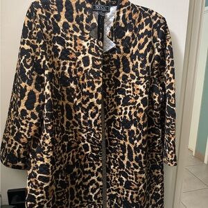 Animal Print Quilted Jacket